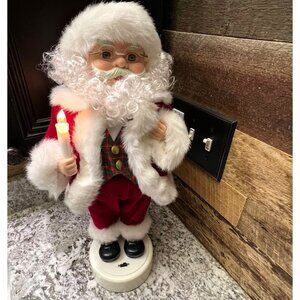 Vintage 80s Santa Claus Animated Christmas Decoration Kmart Holiday Lighted